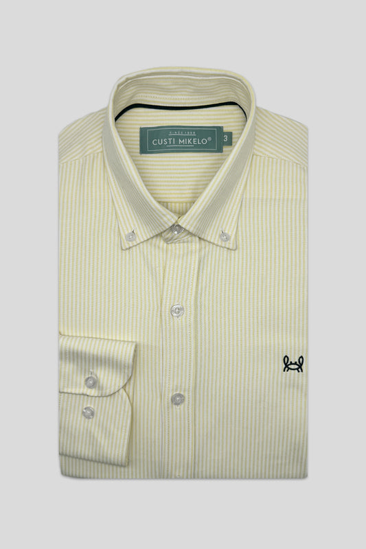 Camisa Rayas Oxford Amarilla | Córdoba