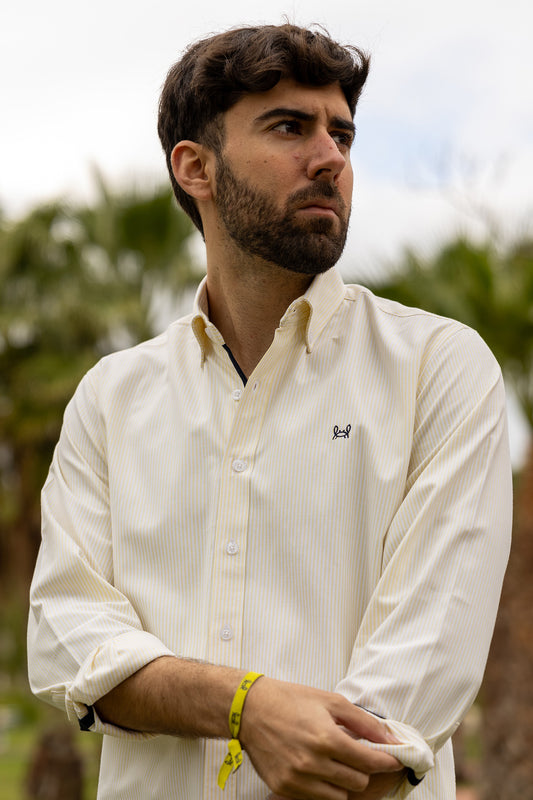 Camisa Rayas Oxford Amarilla | Córdoba