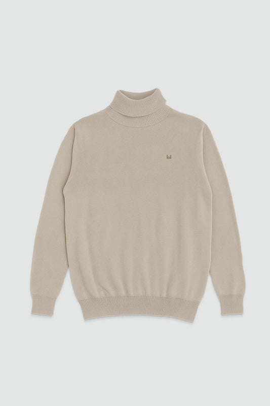 Jersey Cuello Alto Beige