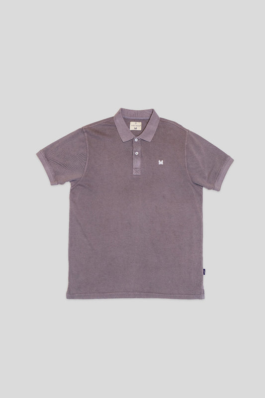 Polo Efecto Desgastado Gris