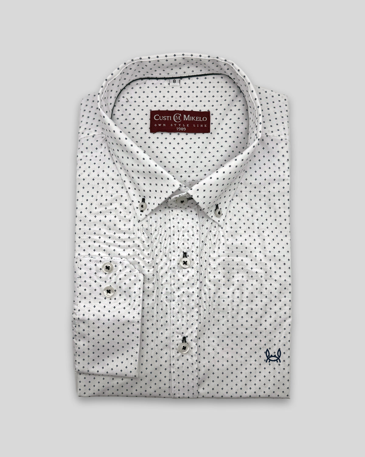 Camisa Blanca Rombo Talla Grande
