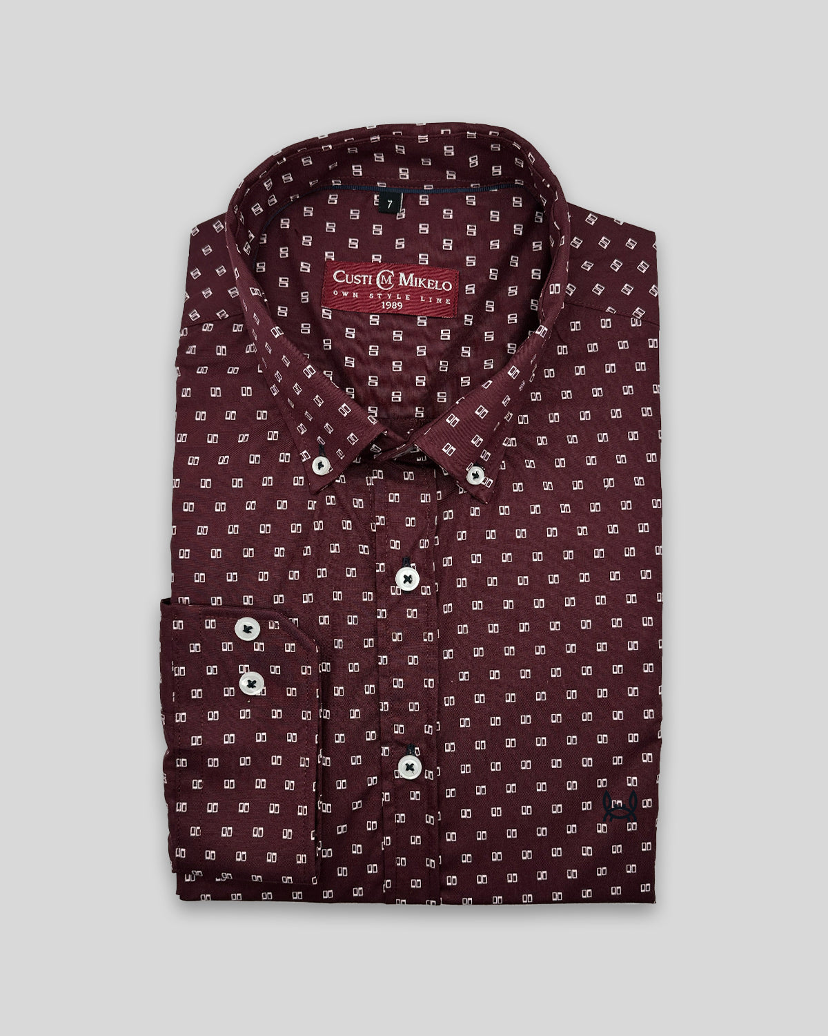 Camisa Burdeos Talla Grande