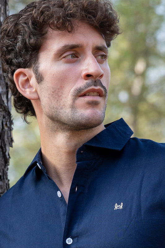 Camisa Estructura Marino