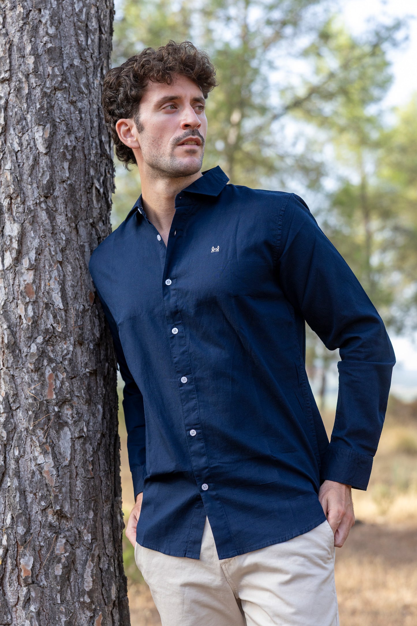 Camisa Estructura Marino