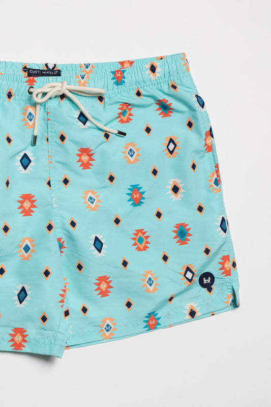 Bañador Etnico Turquesa
