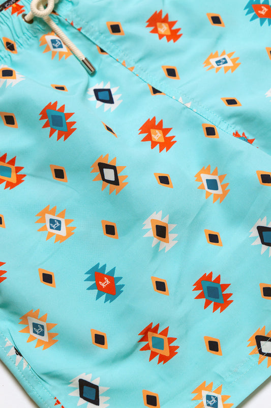 Bañador Etnico Turquesa