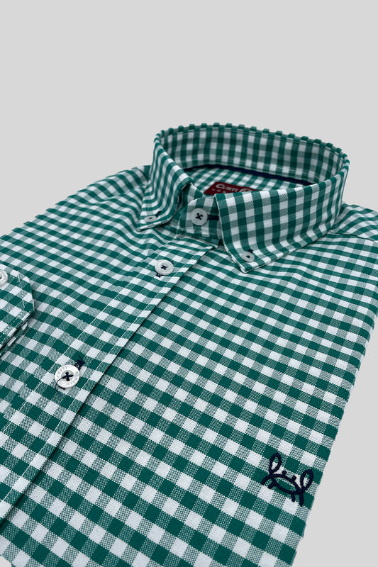 Camisa Oxford Cuadro Vichy Verde | Ferrol