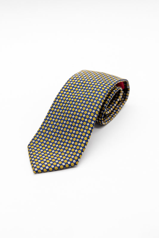 Corbata Flores Amarilla