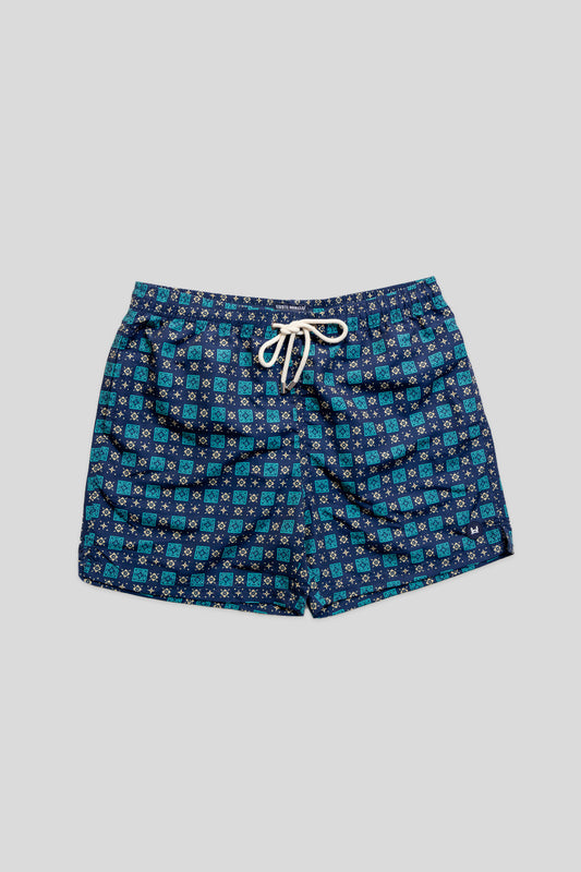 Bañador Flores Marino