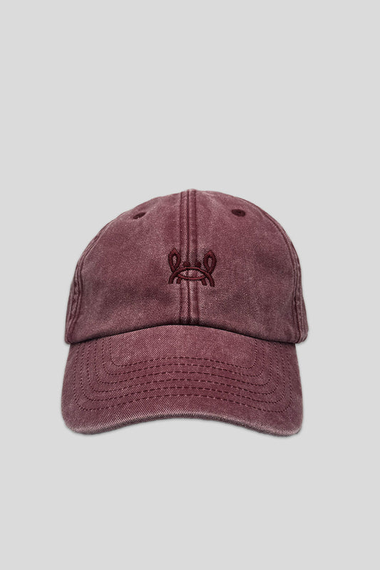 Gorra Lavada Cangrejito Burdeos | Custi Mikelo