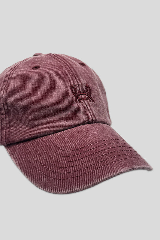 Gorra Lavada Cangrejito Burdeos | Custi Mikelo