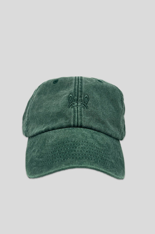 Gorra Lavada Cangrejito Verde Botella | Custi Mikelo