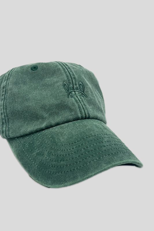Gorra Lavada Cangrejito Verde Botella | Custi Mikelo