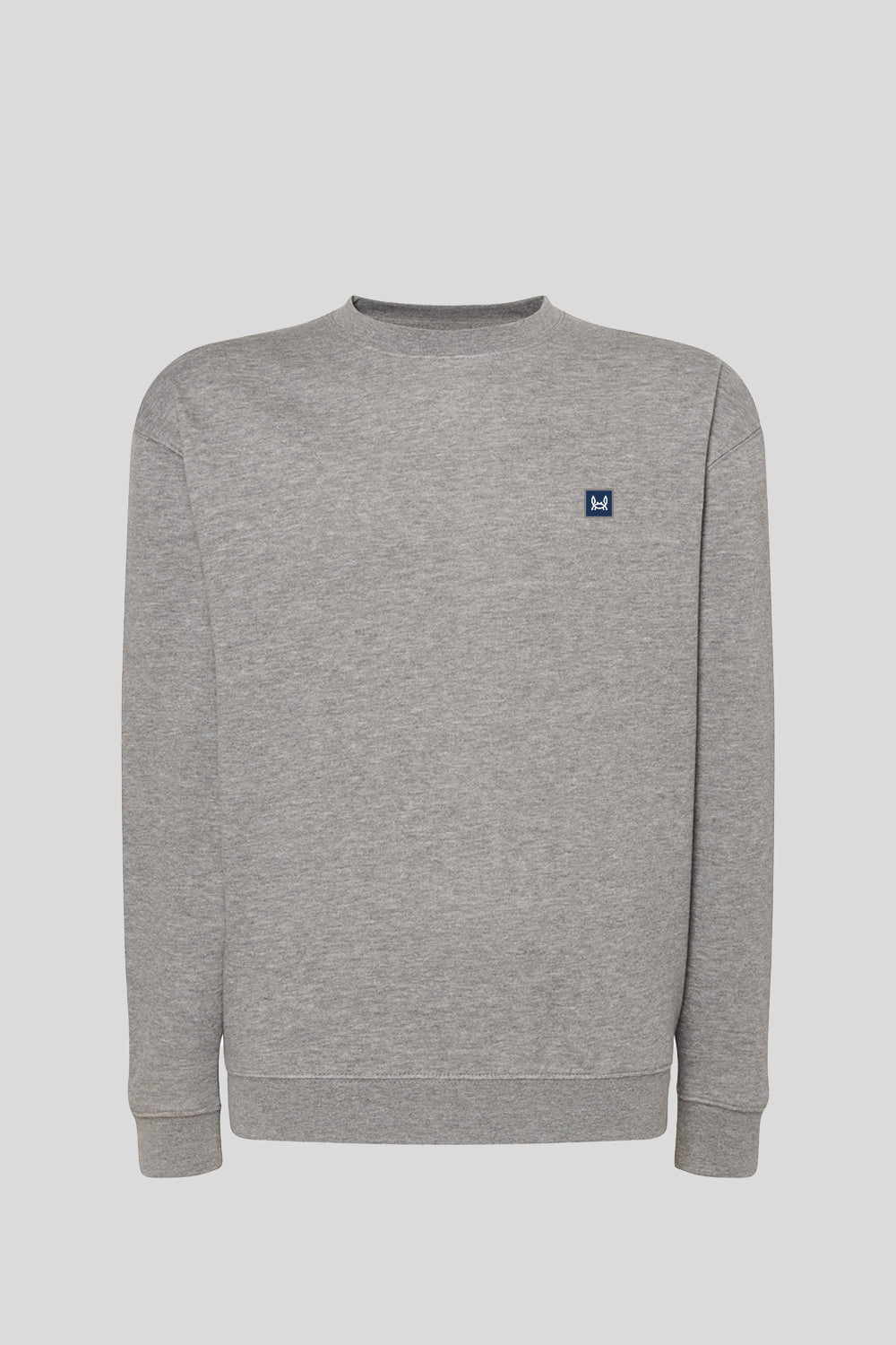 Sudadera Básica Parche Azul Tinta