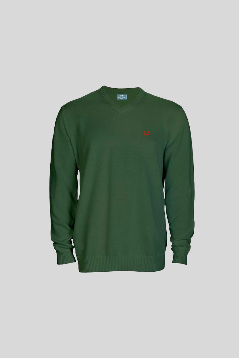 Jersey Algodón Verde Botella