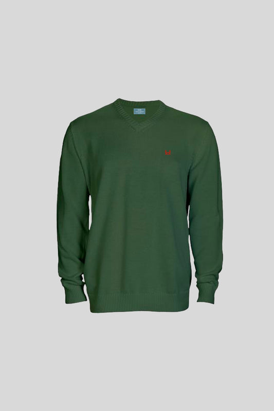 Jersey Algodón Verde Botella