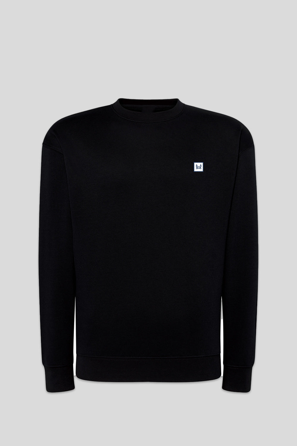 Sudadera Básica Parche Gris