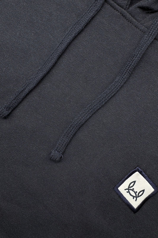 Sudadera Capucha Parche Marino