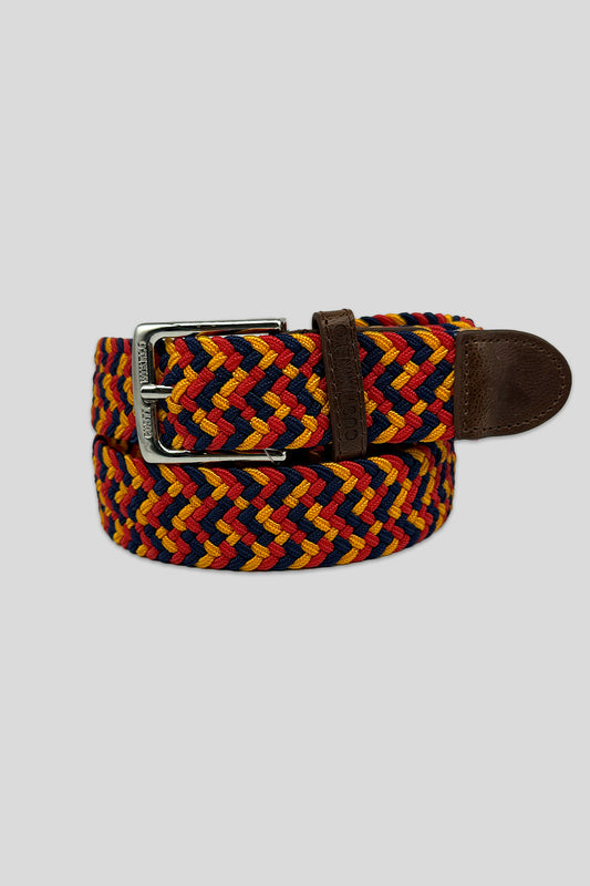 Cinturón trenzado rojo España | 15