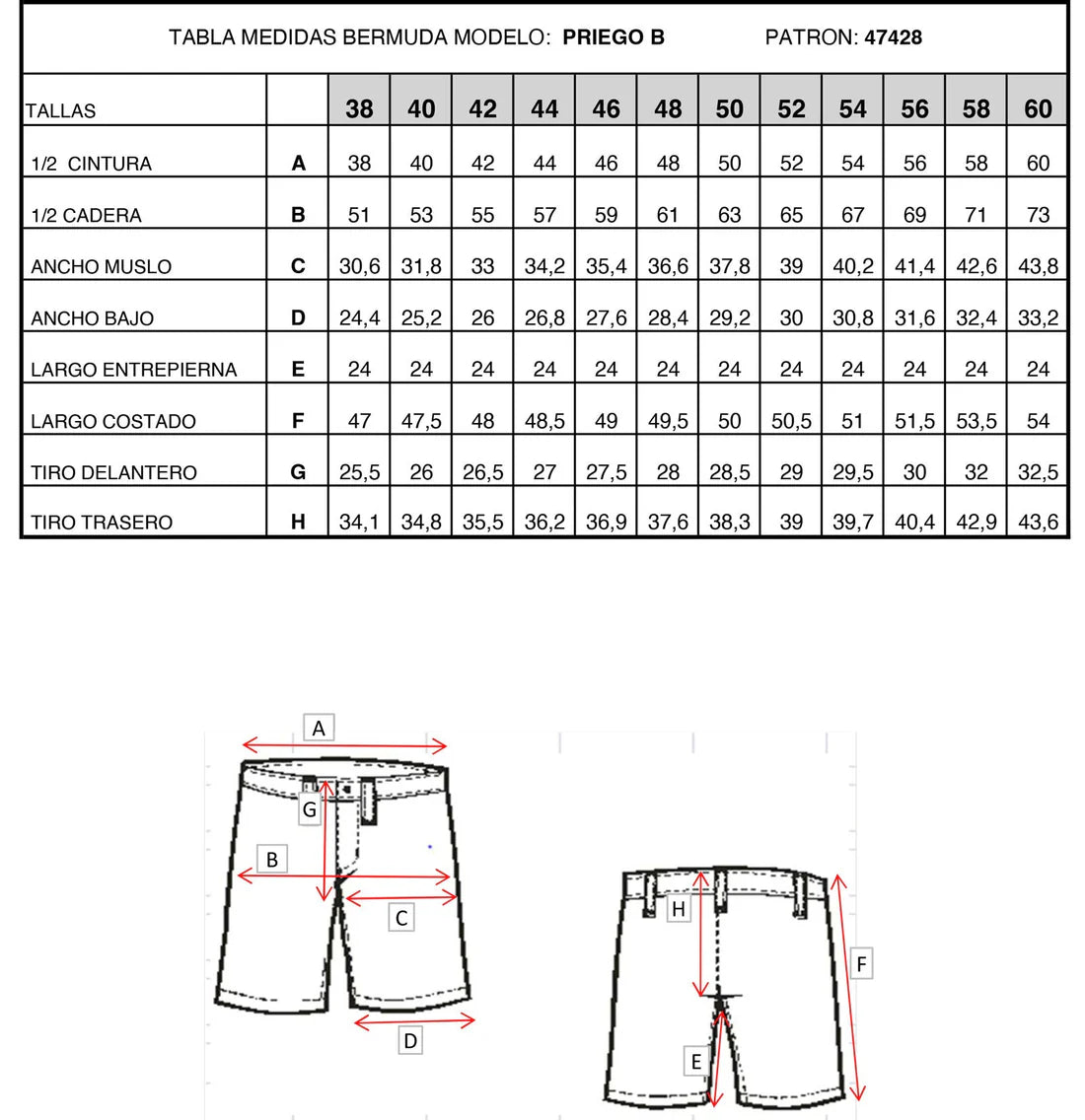 Bermuda Elástica Denim Piedra | Tencel