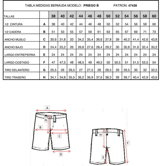 Bermuda Elástica Denim Piedra | Tencel