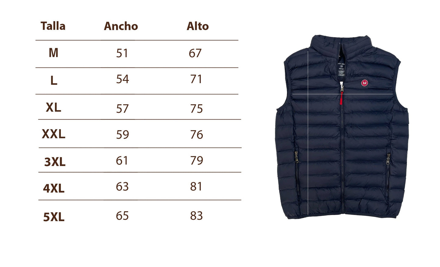 Chaleco Acolchado Slim Fit Gris
