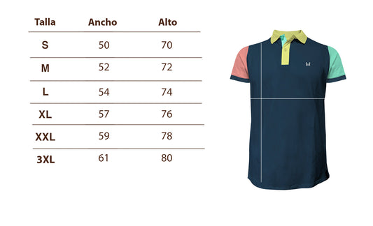 Polo Tejido Camiseta Azul | Mexico