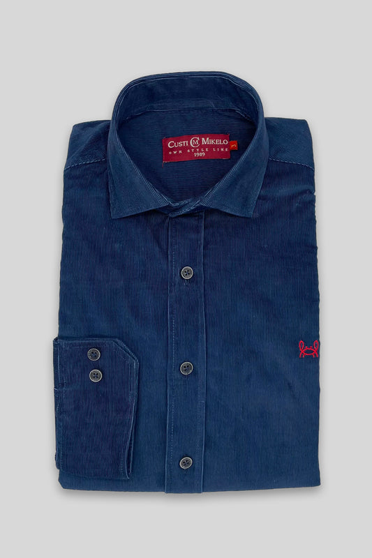 Camisa micropana marino