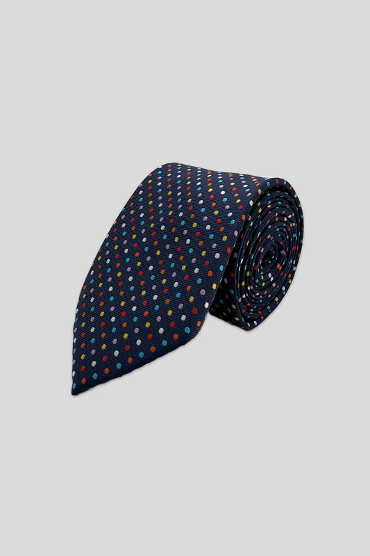 Corbata mini puntos multicolor