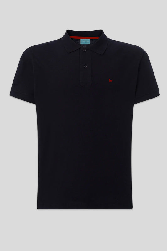 Polo Básico Manga Corta Negro