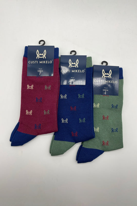 Pack 3 Calcetines Cangrejito Multicolor