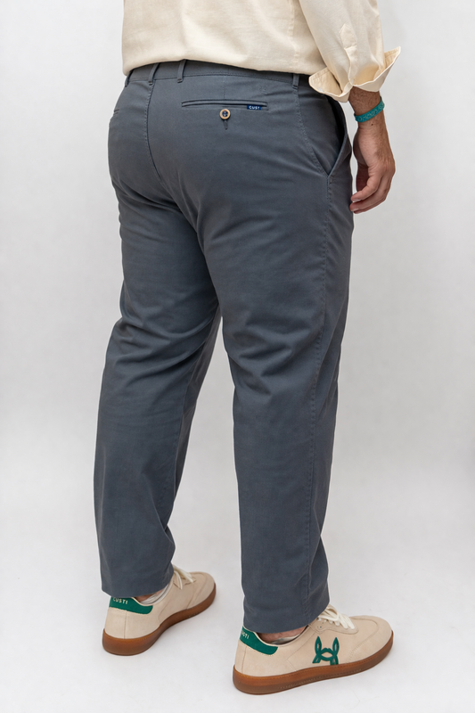 Pantalón Chino Fantasía Gris | Manzanares