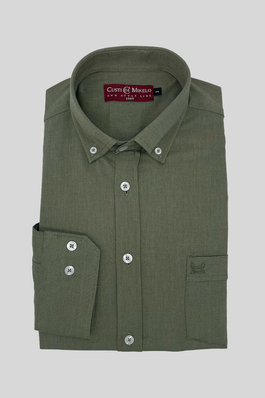 Camisa Bolsillo Verde Militar | Peñiscola