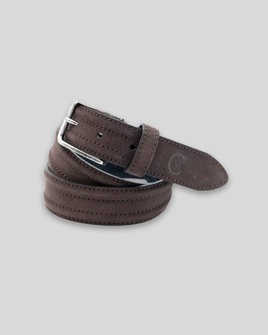 Cinturón piel marrón