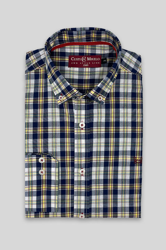 Camisa Cuadro Amarillo | Pontevedra