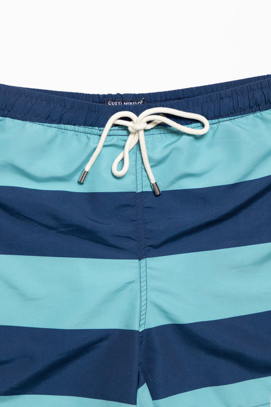 Bañador Raya Ancha Azul