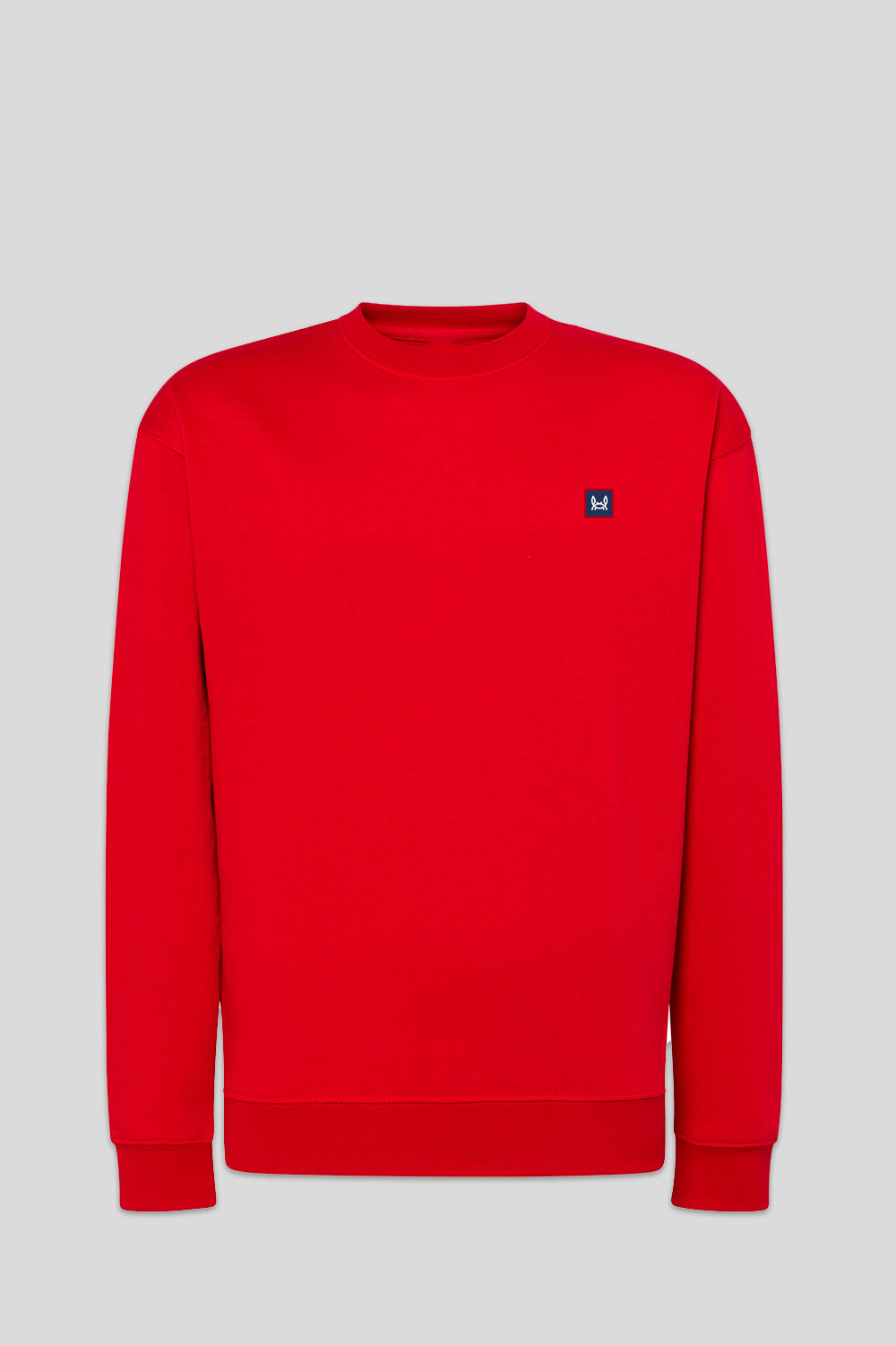 Sudadera Básica Parche Gris