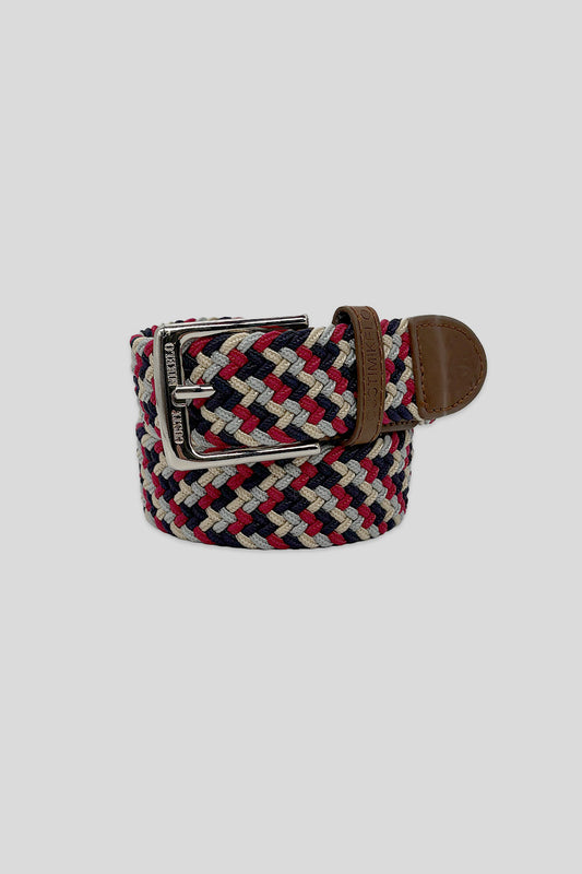 Cinturón trenzado Rojo Marino Gris | 25