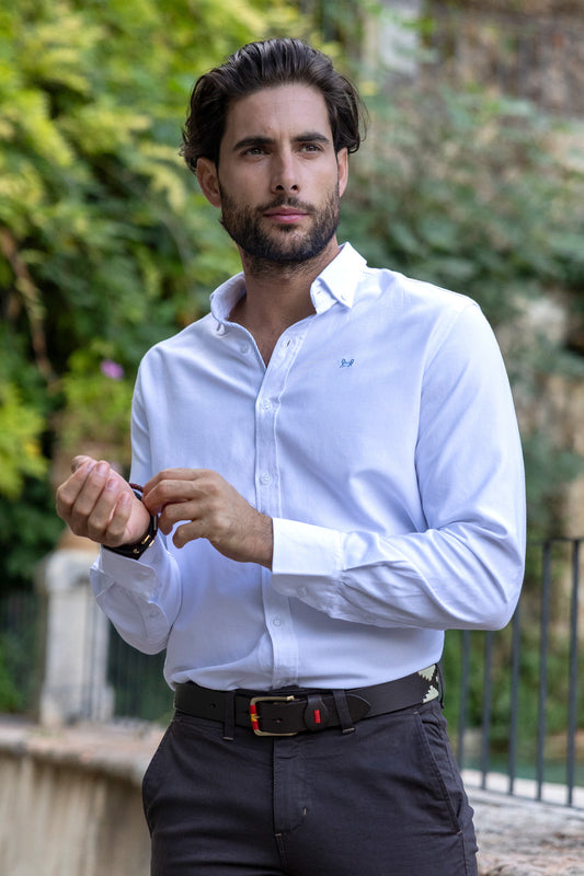 Camisa Lisa Oxford Blanca | Ronda