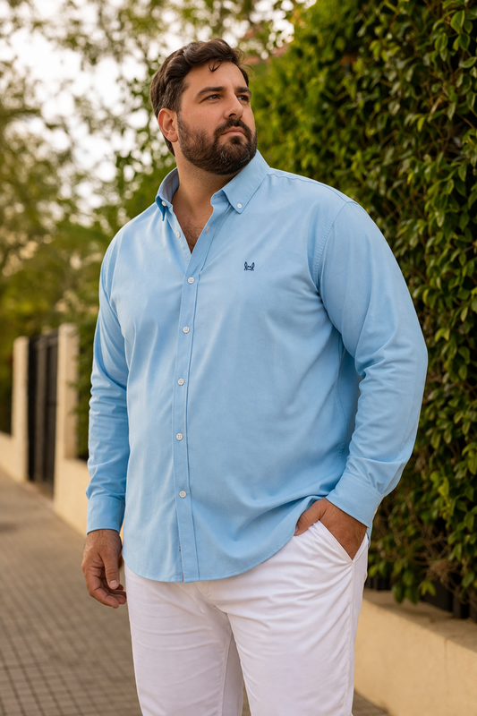 Camisa Lisa Oxford Turquesa | Ronda