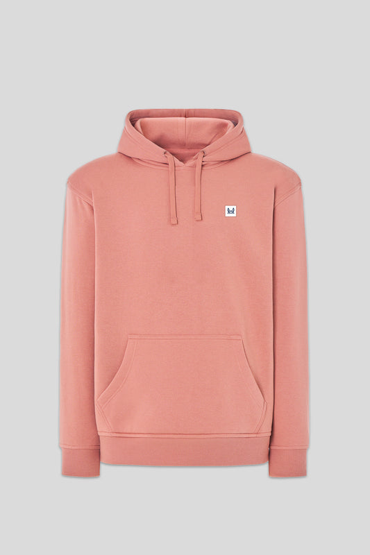 Sudadera Capucha Parche Rosa