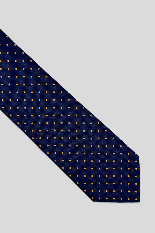 Corbata mini puntos naranja