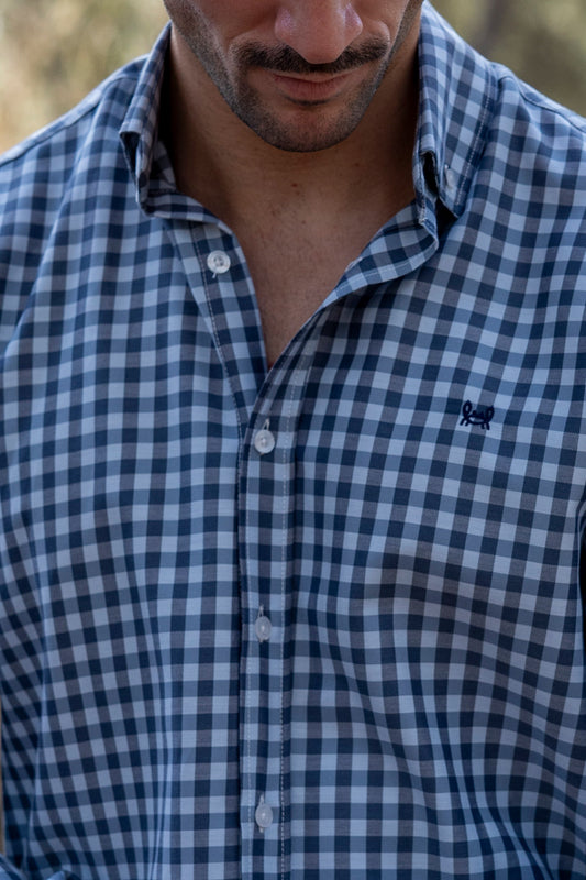 Camisa Cuadro Azul | Vitoria