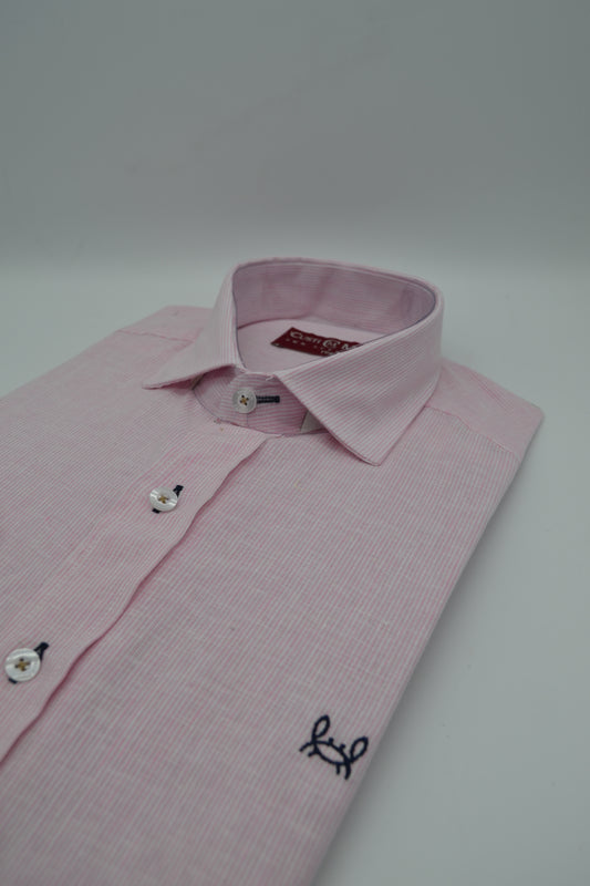 Camisa Lino Mini Raya Rosa | Oviedo