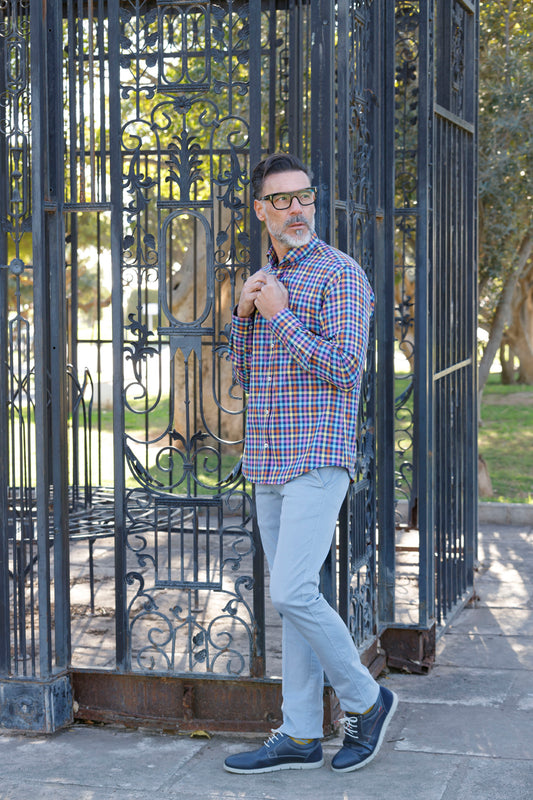 Camisa Cuadro Multicolor| Albacete