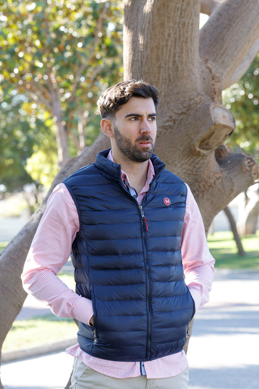 Chaleco Acolchado Slim Fit Azul Marino
