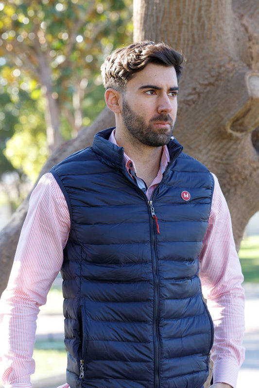 Chaleco Acolchado Slim Fit Azul Marino