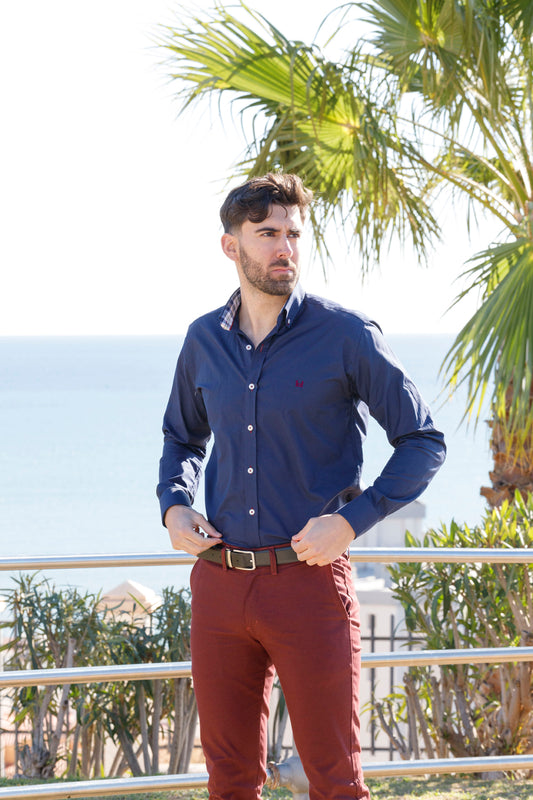 Camisa Codera Oxford Azul Marino | Cádiz