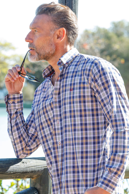 Camisa Cuadro Amarillo | Pontevedra