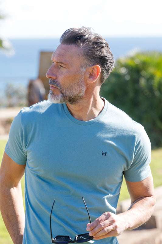 Camiseta Básica Verde azulado